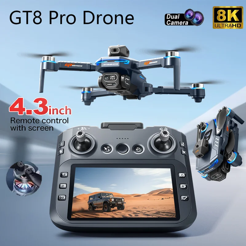 Drone Video Production - 2026 New GT8 Drone GPS 8K