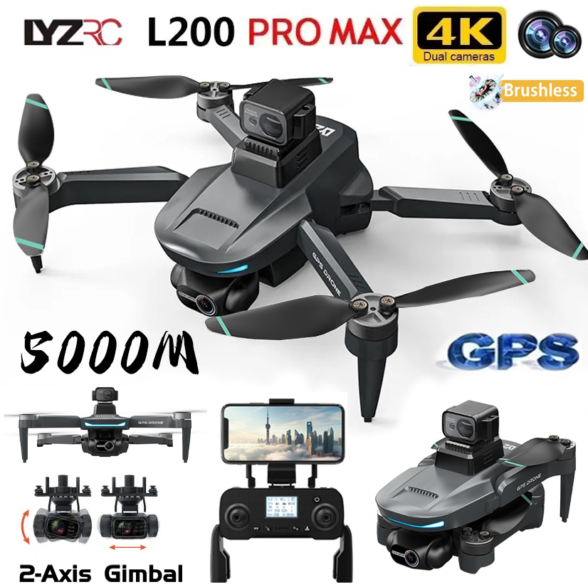 Drone Photogrammetry - L200 Pro MAX GPS Drone 4K
