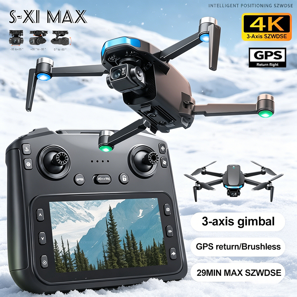 Drone Photogrammetry - New S-X1 MAX Drone GPS 8K