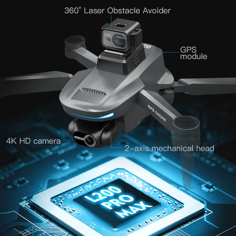 L200 PRO MAX Drone 4K 2-Axis P - Drone Lidar incelemesi ve fiyatı