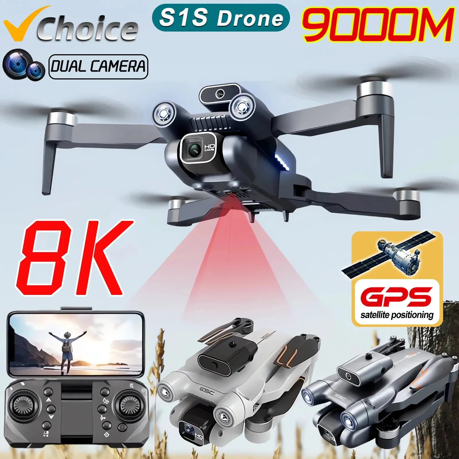 New S1S 5G GPS Drone Camera 8K - Drone Lidar incelemesi ve fiyatı