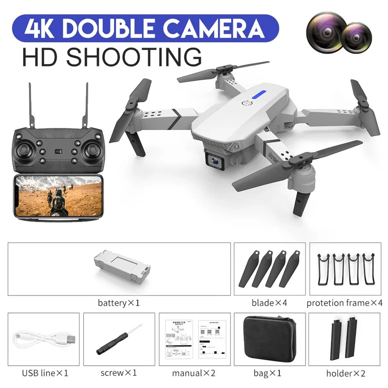 E88 ProIntelligent Folding Dro - Drone Cinematic incelemesi ve fiyatı