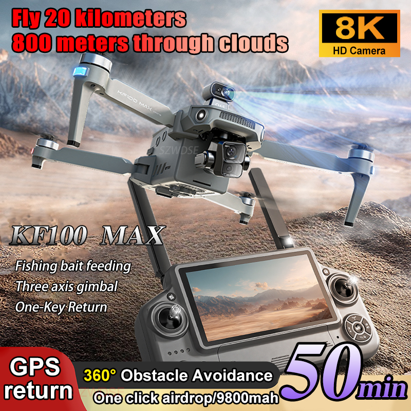 SJRC KF100 MAX 8K UHD Photo HD - Drone Video Production incelemesi ve fiyatı