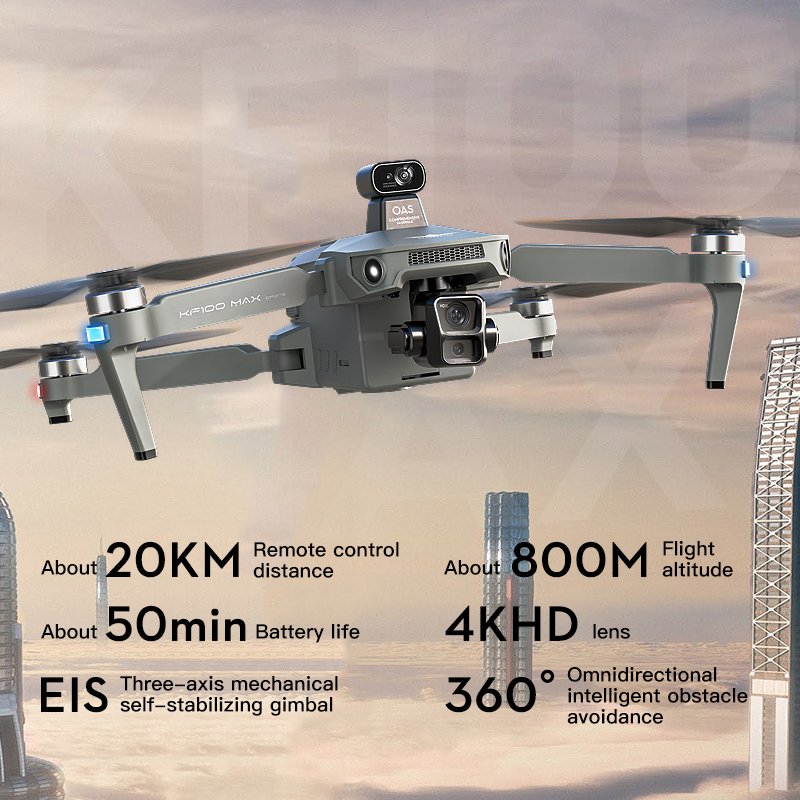 SJRC KF100 MAX 8K UHD Photo HD - Drone Video Production incelemesi ve fiyatı