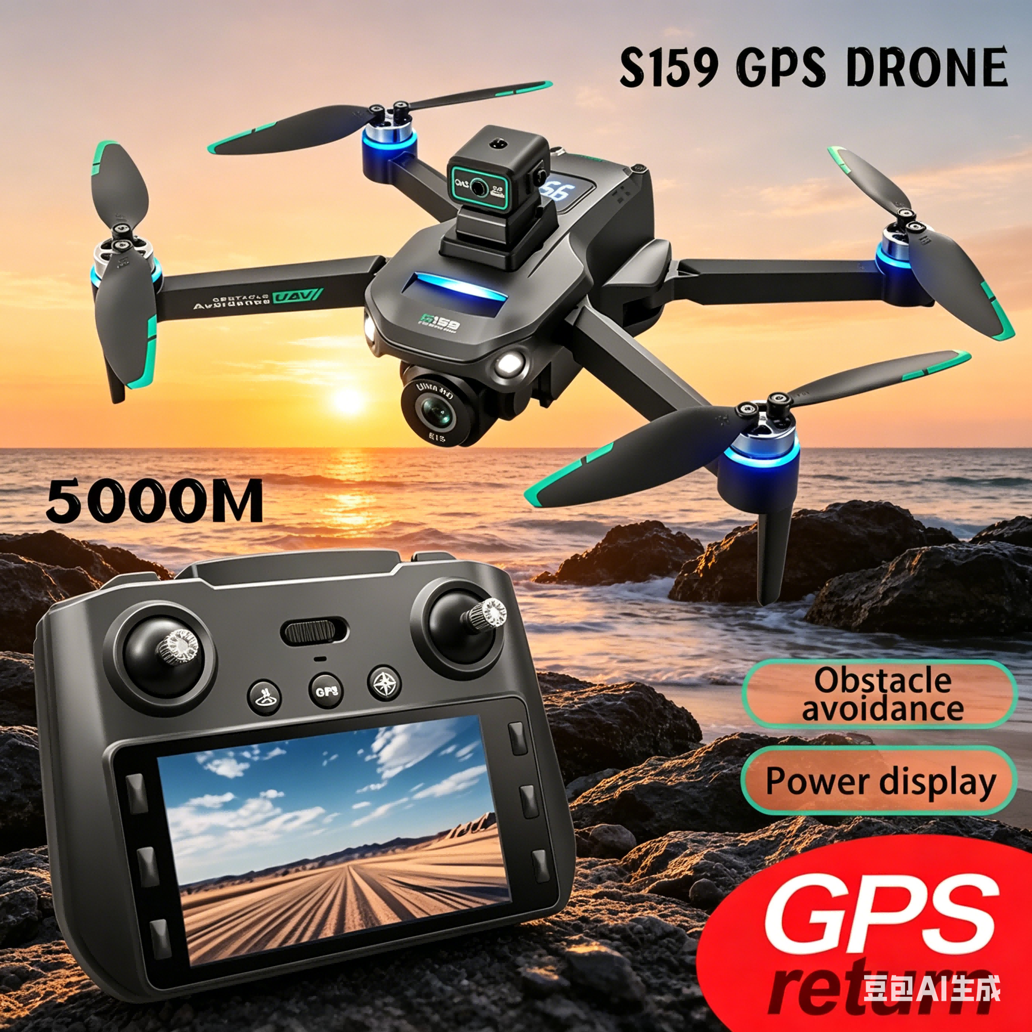 S159 GPS Drone 4K Profesional  - Drone Cinematic incelemesi ve fiyatı